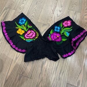 Authentic Embroidery Top Western Vaquero Size OS (FITS VERY SMALL TIGHT)